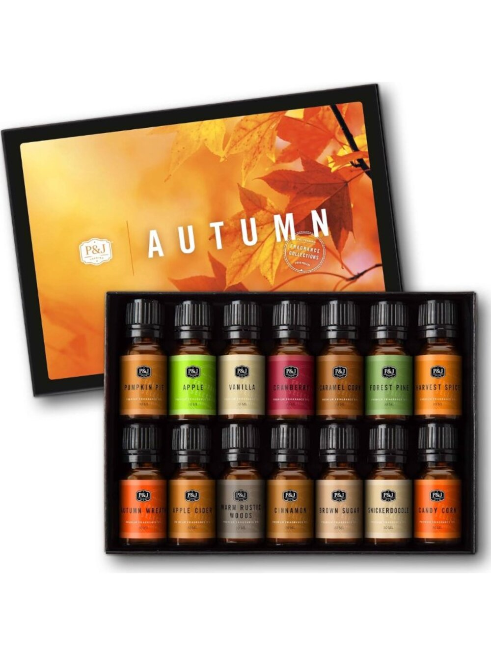 Autumn Fragrance Oil Set of 14 for Candle Making, Soap Making & Home Diffusers